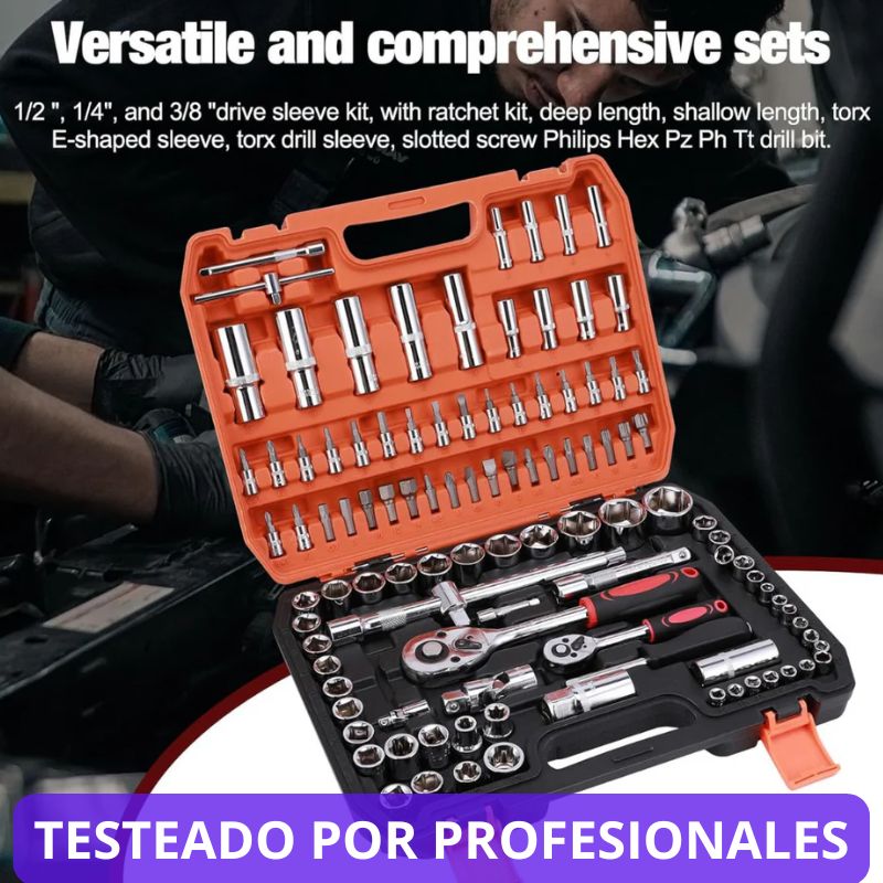 🔥CAJA DE HERRAMIENTAS 108 PIEZAS⚡ "Olvídate de las viejas herramientas perdidas en casa"