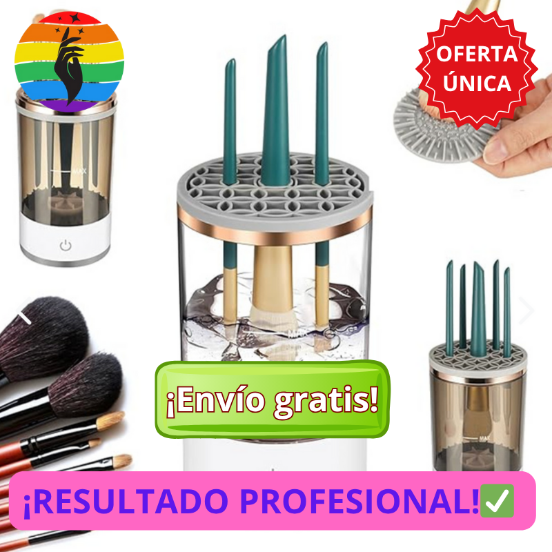 LIMPIADOR ELÉCTRICO DE BROCHAS MAQUILLAJE