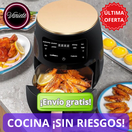 🔥FREIDORA DE AIRE TECNOLOGÍA ALEMANA⚡️"Deja de preocuparte por el exceso de aceite en tus comidas"