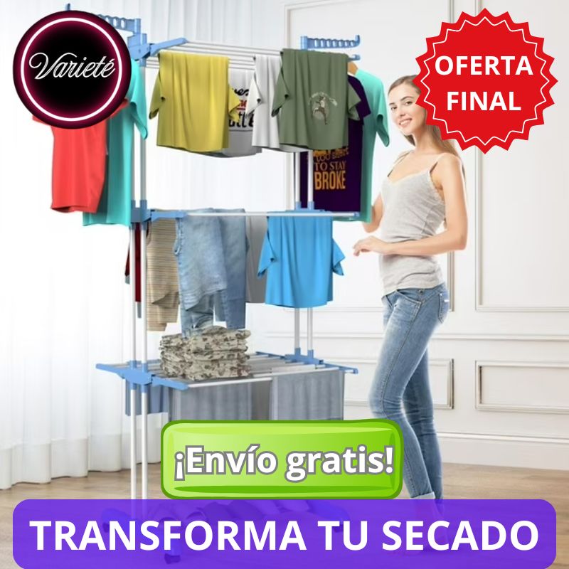 TENDEDERO DE ROPA 4 NIVELES. "Transforma tu rutina de secado de ropa"