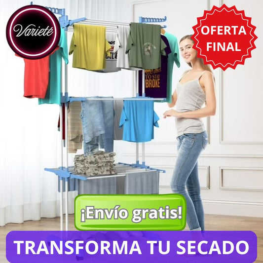 TENDEDERO DE ROPA 4 NIVELES. "Transforma tu rutina de secado de ropa"