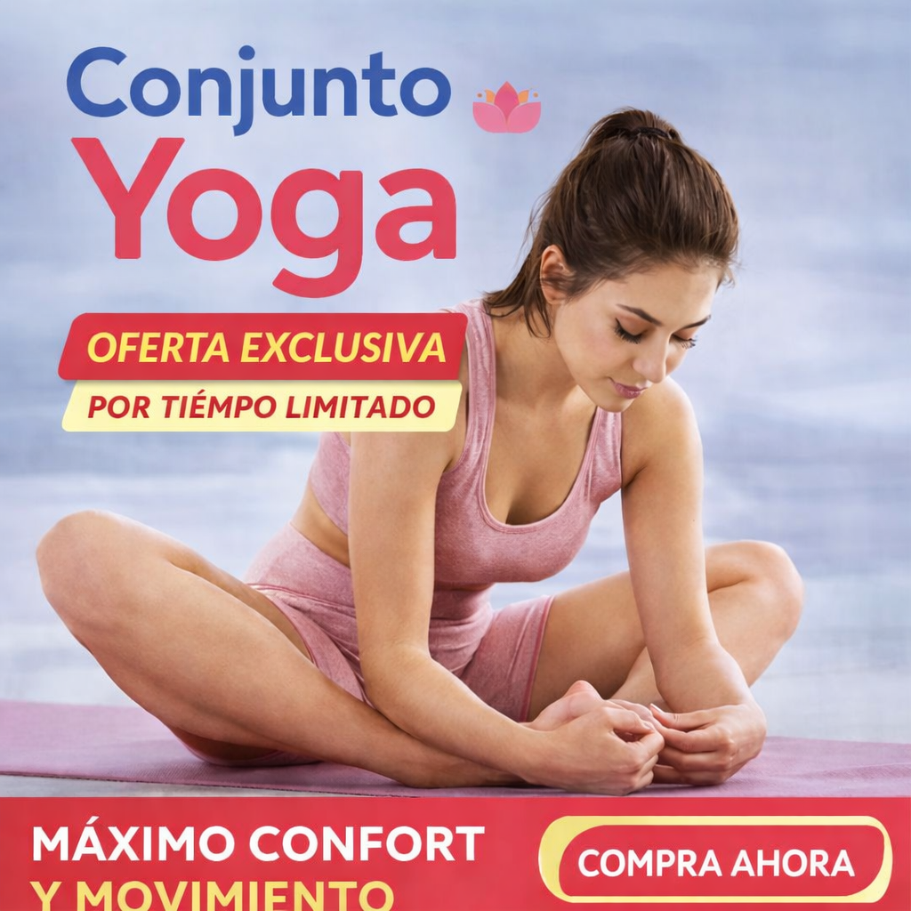 🔥CONJUNTO DEPORTIVO YOGA + Envío Gratis🎁 "Transforma tus rutinas en hábitos saludables este año"