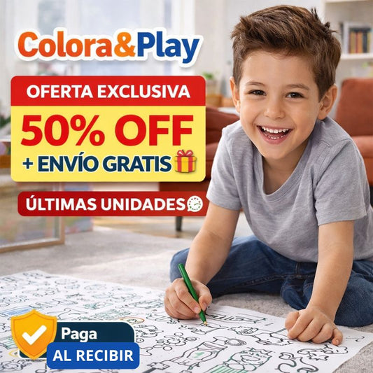 🎨ROLLO DE 3 METROS PARA PINTAR + ENVÍO GRATIS🎁 "Despierta la creatividad de tus hijos en forma entretenida"