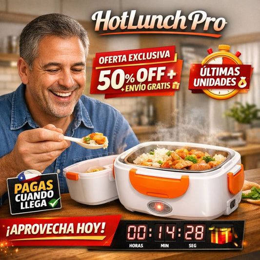 🔥LONCHERA ELÉCTRICA + ENVÍO GRATIS🎁 "Calienta tu comida en pocos minutos sin interrumpir tu jornada"