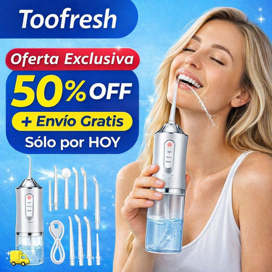 💧IRRIGADOR BUCAL PORTÁTIL + ENVÍO GRATIS 🎁 "Limpieza y Salud diaria para cada integrante de tu familia"
