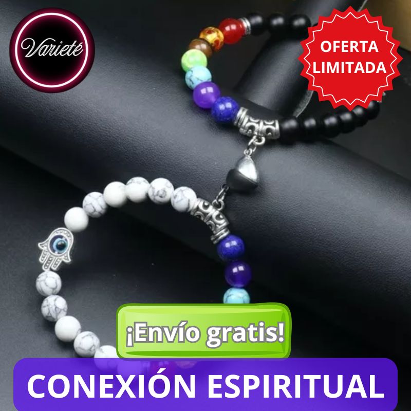 2 PULSERAS "7 CHAKRAS" PARA PAREJA . ¿Con quien compartirías este símbolo de conexión espiritual?