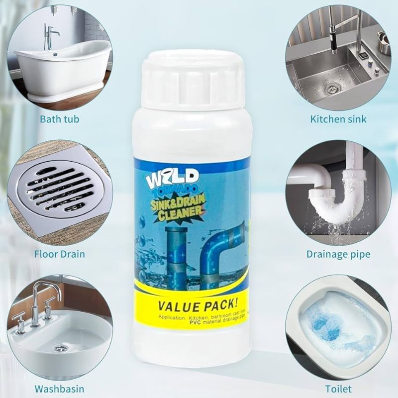 🔥PACK 3 UNIDADES DE POLVO LIMPIADOR DE DRENAJE + Envío Gratis🎁 "Recupera tu tranquilidad con una limpieza rápida que se lleve los malos olores"