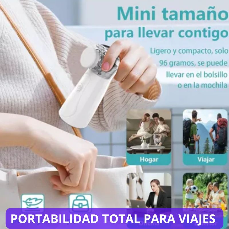 🔥NEBULIZADOR PORTÁTIL RECARGABLE⚡️"Alivio Respiratorio Donde Lo Necesites"