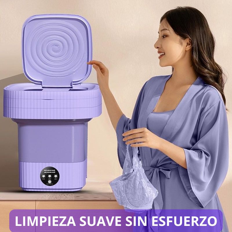 🔥MINI LAVADORA PORTÁTIL 8 LITROS CON CENTRÍFUGADO + ENVÍO GRATIS🎁 "Portátil para lavar y secar tus prendas livianas en forma eficiente en pocos minutos"