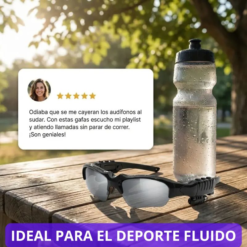 🔥GAFAS BLUETOOTH CON AUDÍFONOS⚡️"Ahora podrás contestar llamadas y escuchar tu música mientras conduces o caminas"