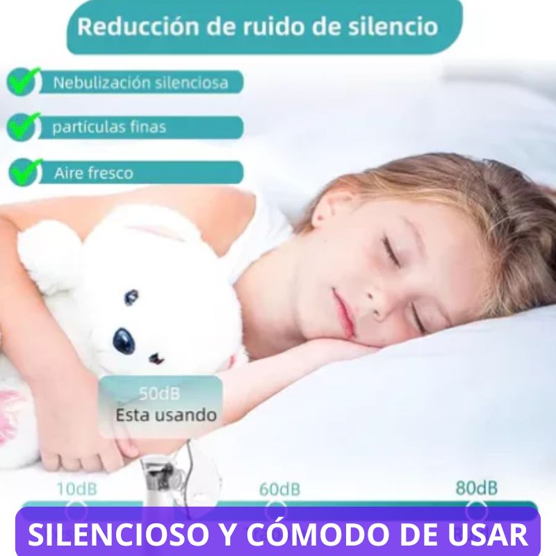 🔥NEBULIZADOR PORTÁTIL RECARGABLE⚡️"Alivio Respiratorio Donde Lo Necesites"