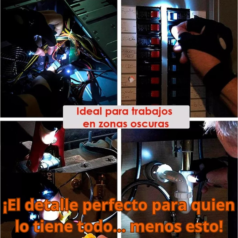 1 GUANTE ILUMINADO LED