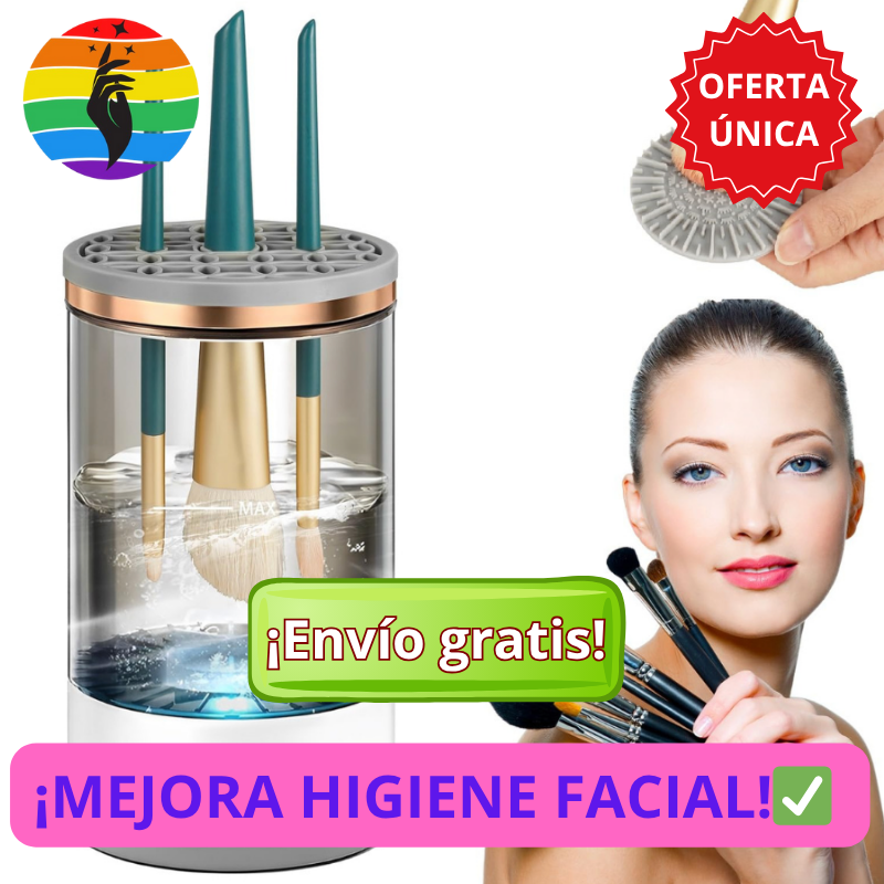 LIMPIADOR ELÉCTRICO DE BROCHAS MAQUILLAJE