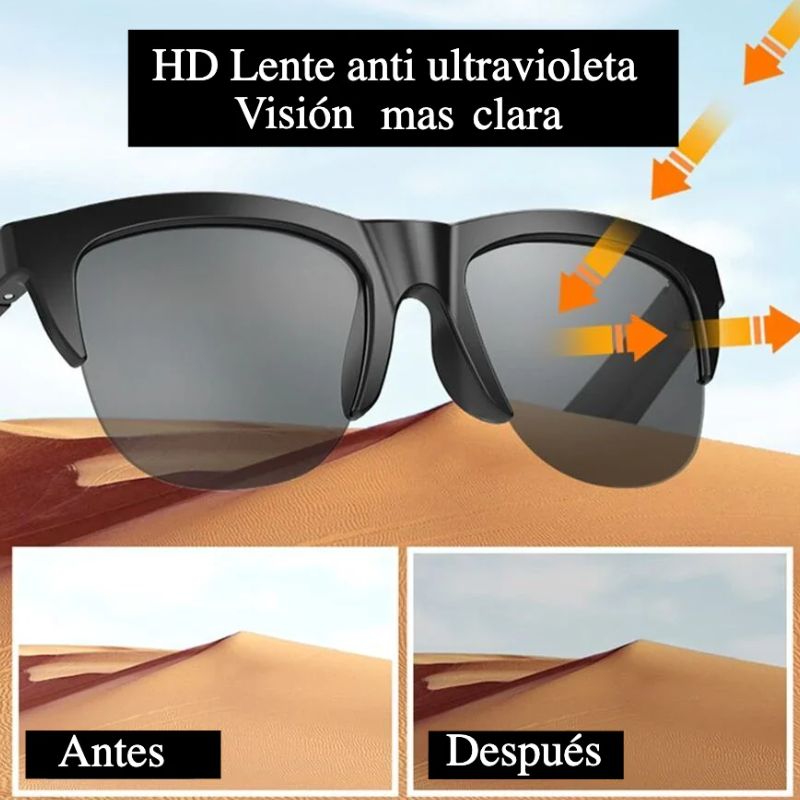 🔥GAFAS INTELIGENTES TACTIL⚡️"Para que no pierdas el control al conducir y conversar o escuchar música"