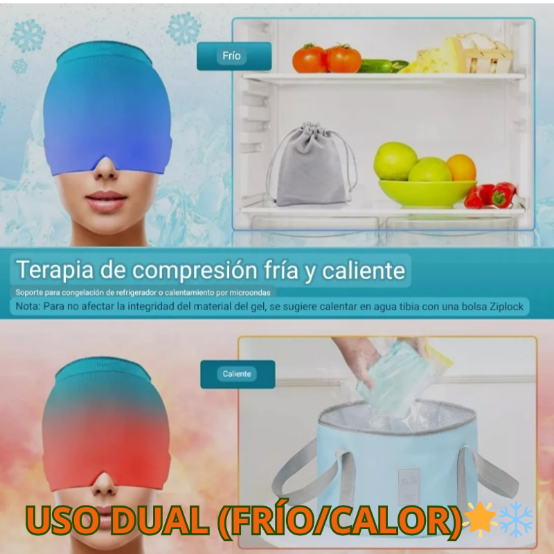 GORRO GEL ¡ALIVIA MIGRAÑA!