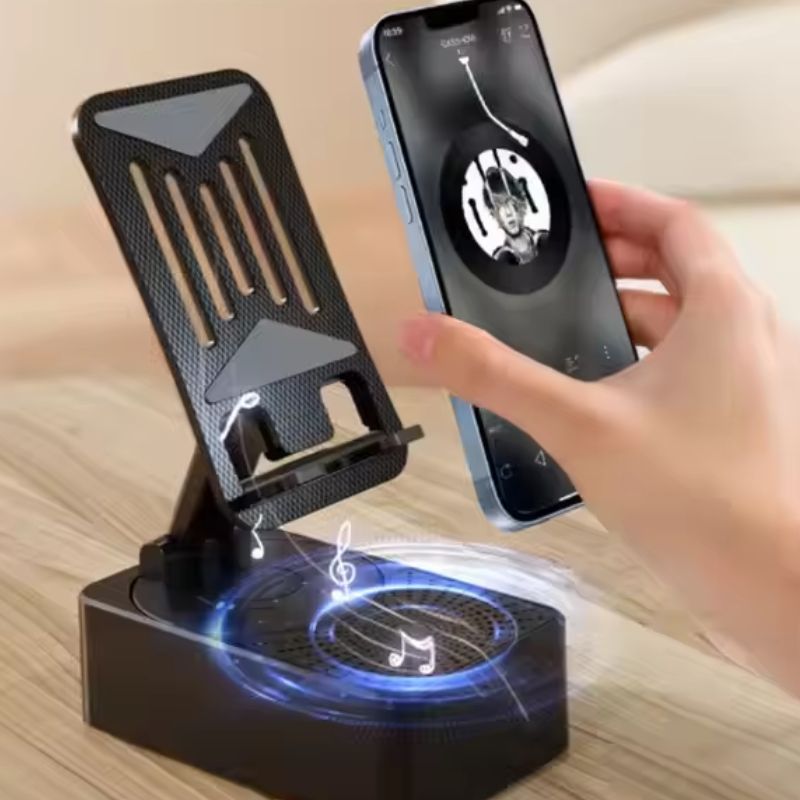 🔥SOPORTE 3 EN 1 GIRO 360° CON PARLANTE BLUETOOTH Y CARGADOR USB + ENVÍO GRATIS🎁 "Mejora el ángulo de visión y batería del celular hoy mismo"