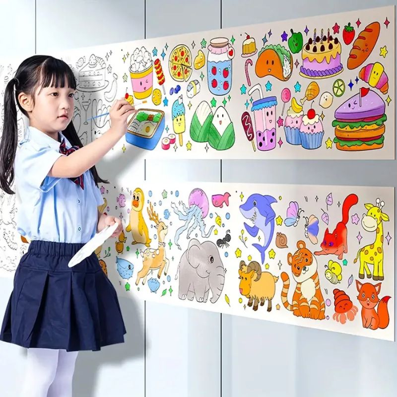 🎨ROLLO DE 3 METROS PARA PINTAR + ENVÍO GRATIS🎁 "Despierta la creatividad de tus hijos en forma entretenida"