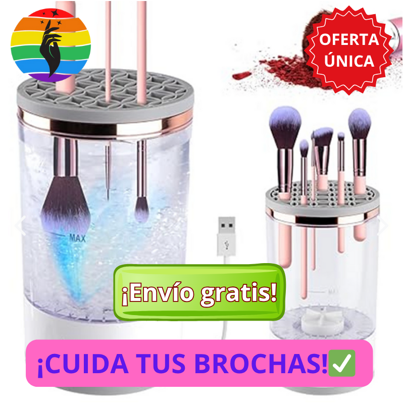 LIMPIADOR ELÉCTRICO DE BROCHAS MAQUILLAJE