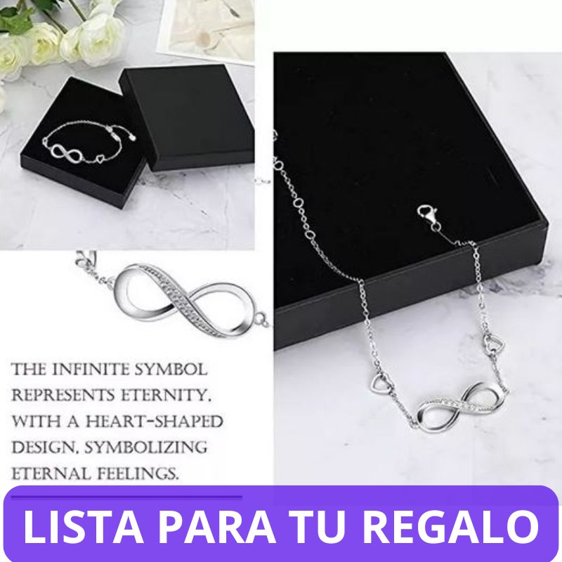 PULSERA PLATA INFINITY LOVE (925) ¿A quién le regalarías este "Símbolo Amor Infinito"?