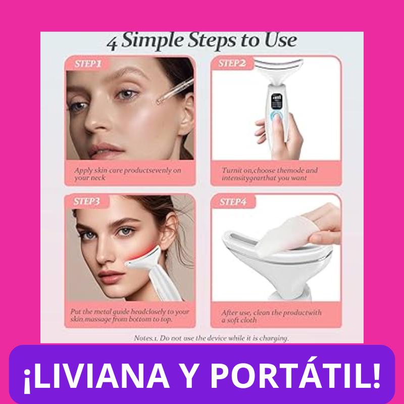 MASAJEADOR Y ESCULTOR FACIAL LED